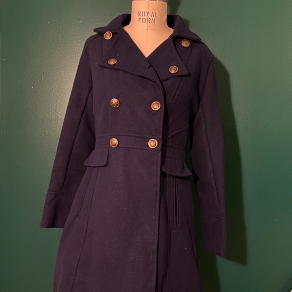 Double breasted navy peacoat - Picture 2 of 4